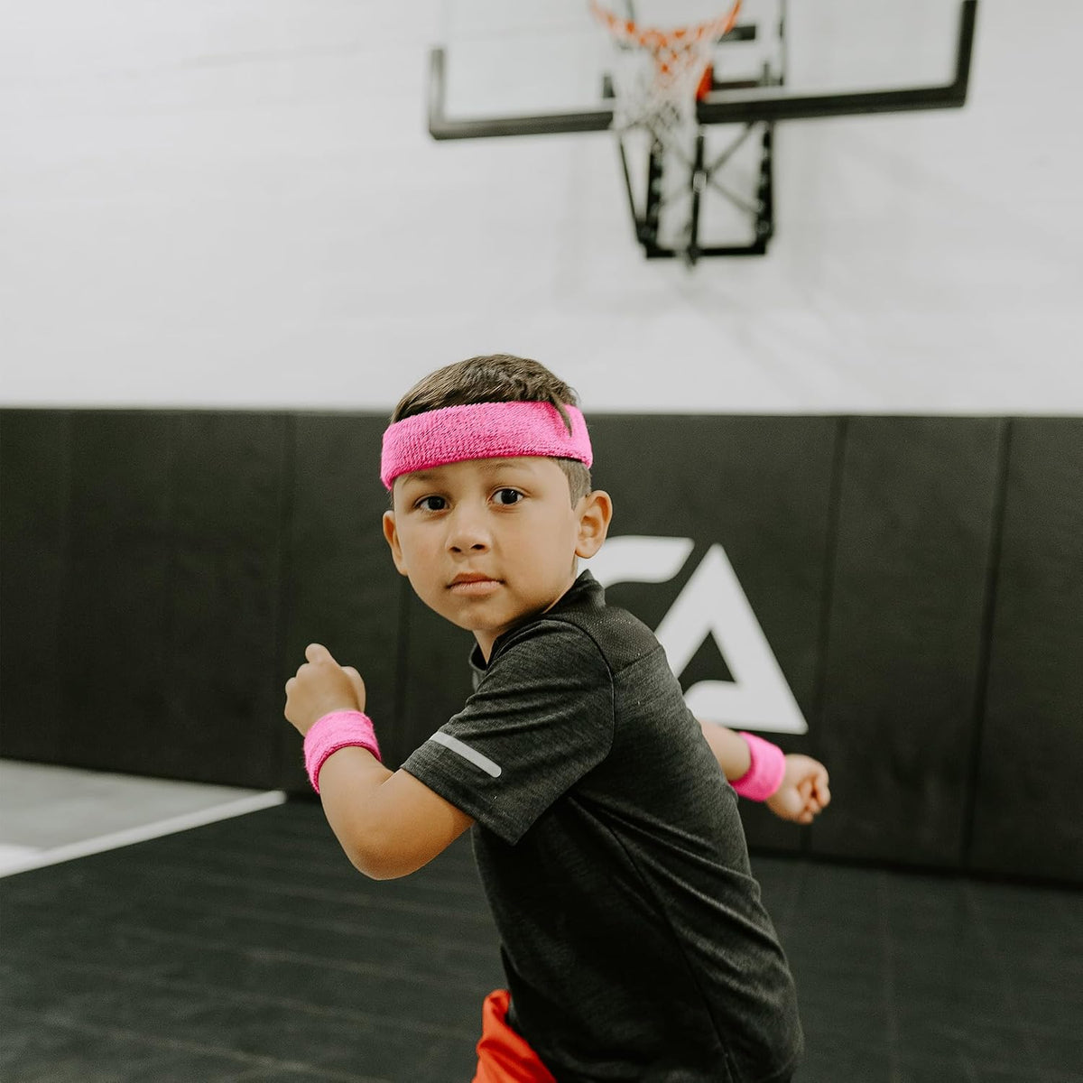 Kids Sweatbands, Headbands & Wristbands for Toddlers, Non-Slip and Lightweight Fabric Bands for Youth Basketball, Soccer, and Tennis, Moisture-Wicking Bands for Cosplay & Costumes