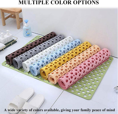 Casa and Beyond Shower Mat, Secure Shower Mats Easy to Clean, Showers Mat with Suction Cup, Washable Non-Slip Bathtub Mats for Inside Showers (Pink,29.5 * 17 in)