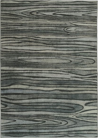 2.6x8 Hallway Runner Rug Washable Kitchen Non Slip Area Rugs Stripe Modern Abstract Throw Rugs Stain Resistant Low Pile Rug for Entryway, Laundry, Bathroom