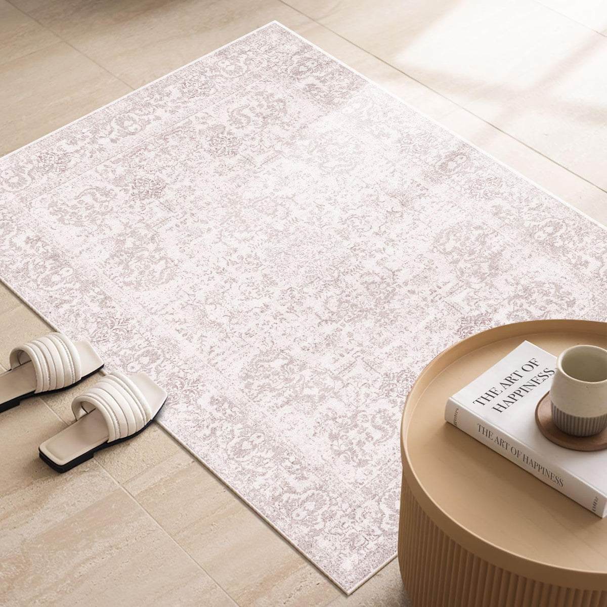 2x3 Pink Washable Entryway Rug,Small Door Mat for Bathroom Kitchen