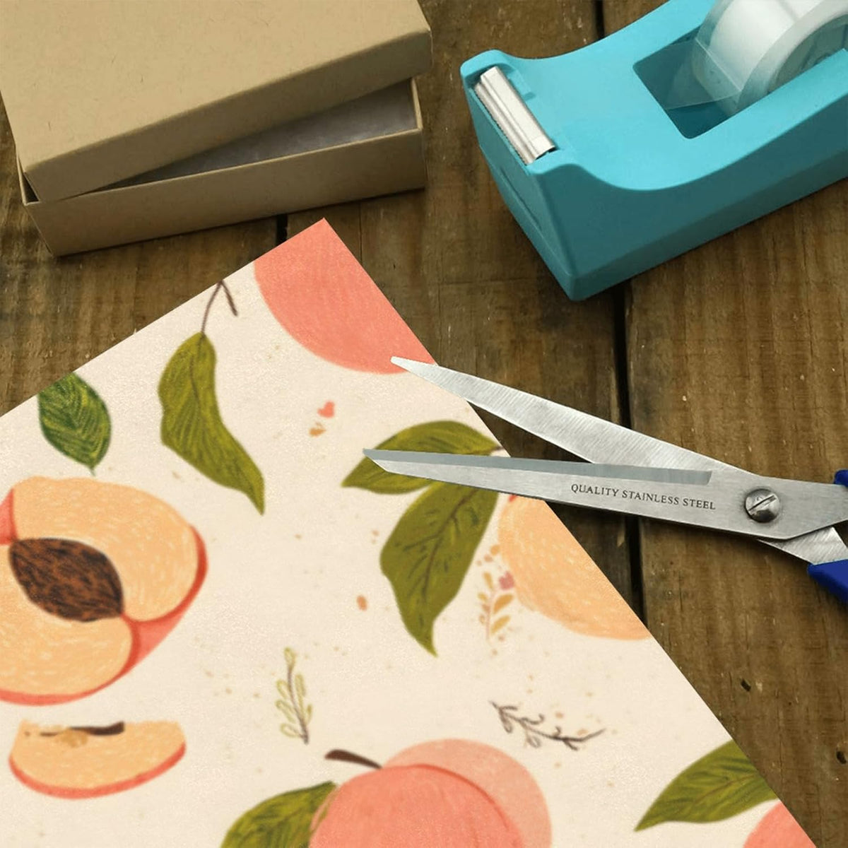 2 Rolls Birthday Wrapping Paper Roll - Peaches Pattern Design Gift Wrap Perfect for Weddings, Brides, Holidays, Baby Showers - 58 x 22.8 inches
