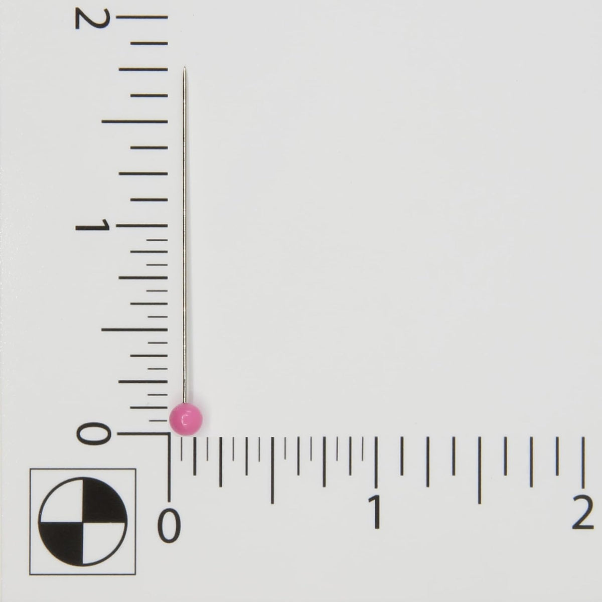 1-3/4" Extra-Long Color Ball Straight Pins, 180 Count, Pink