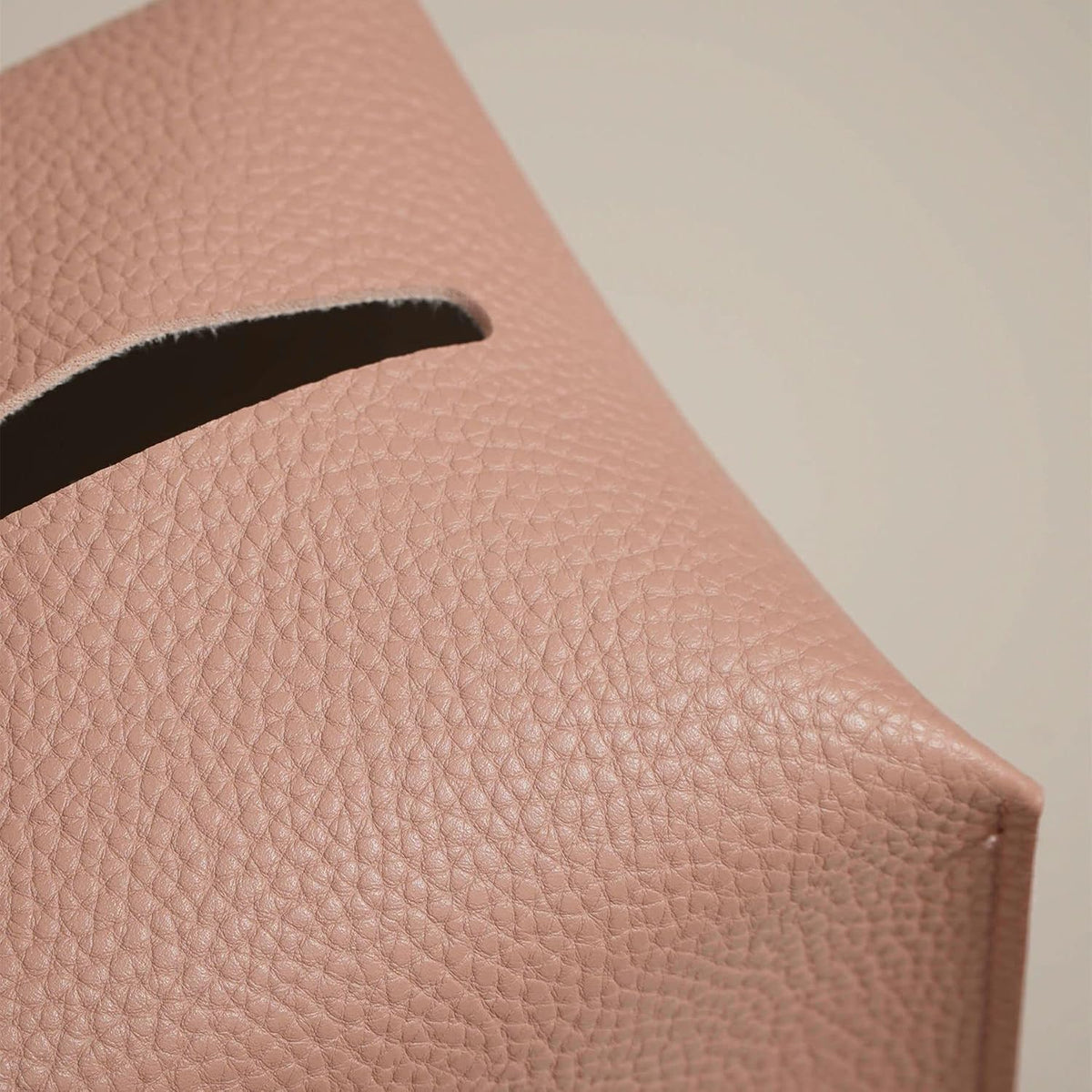 OLETHA Square Tissue Box Cover, Aesthetic Desk Decor, Pink