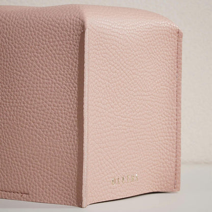 OLETHA Square Tissue Box Cover, Aesthetic Desk Decor, Pink