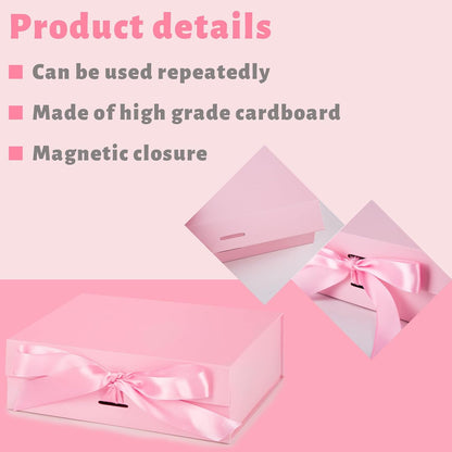 Pink Magnetic Gift Box, 10.5 X 7.5 X 3.1 inches