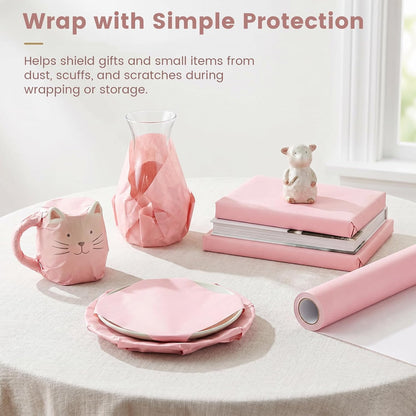 Pink Wrapping Paper Roll, 17 inches X 33 Feet