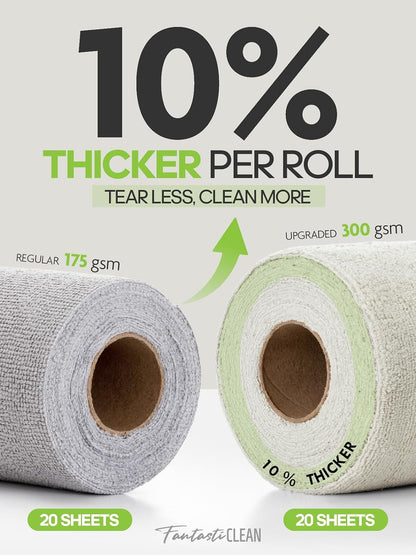 Kitchen Towels Roll, 80 Sheets,10''(Pink,Blue,Tan,Moss Green)