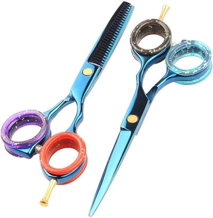 5Pcs Silicone Grooming Scissors Ring Pet Shears Ring Fit for Shears Dog Cat Comfortable Cutting Hair Grooming Tool Pet Supplies (Pink)