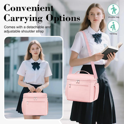 Insulated Lunch Box Women Men Leak-Proof Cooler Lunch Bag
