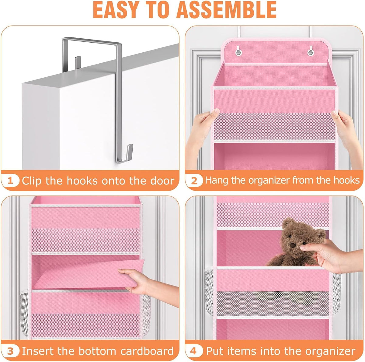 Over The Door Organizer Storage Large Capacity Hanging Bedroom Storage