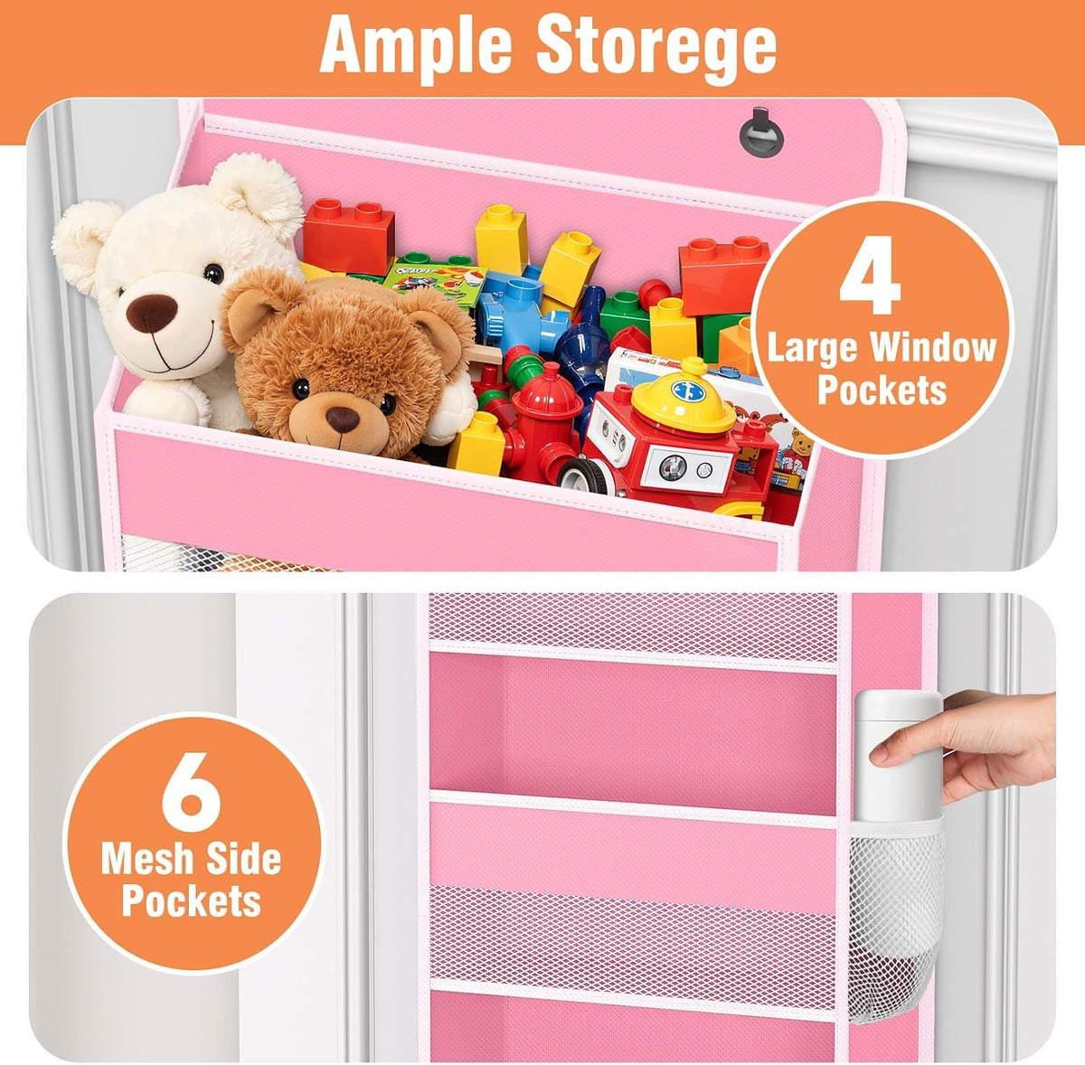 Over The Door Organizer Storage Large Capacity Hanging Bedroom Storage