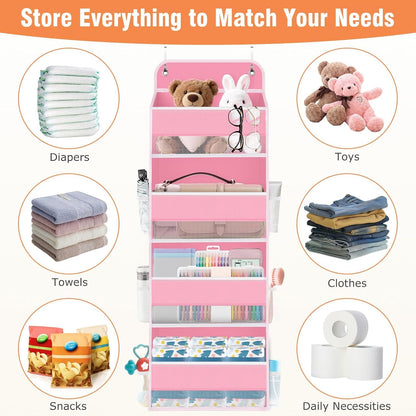 Over The Door Organizer Storage Large Capacity Hanging Bedroom Storage