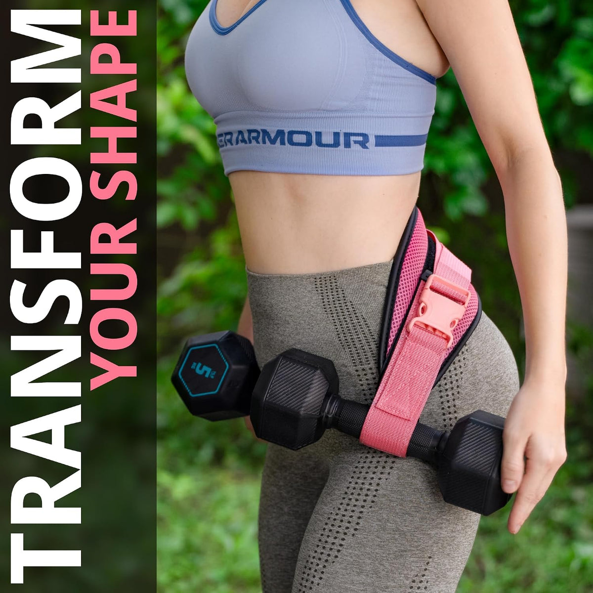Exercise Hip Thrust Belt with Slip-Resistant Padding - Easy to Use with Dumbbells, Kettlebells, or Plates - Protects Your Hips for Gym, Home Workouts, or On the Go