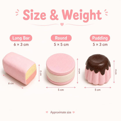 3PCS Realistic Dessert Slow Rising Squishy,Food Ultra Soft Foam Stress Relief Prop,Desktop Fidget Toy, Food Squishies for Anxiety Relief,Stress Relief Toys for Adults Party Favors Gifts(chocolate-3P)