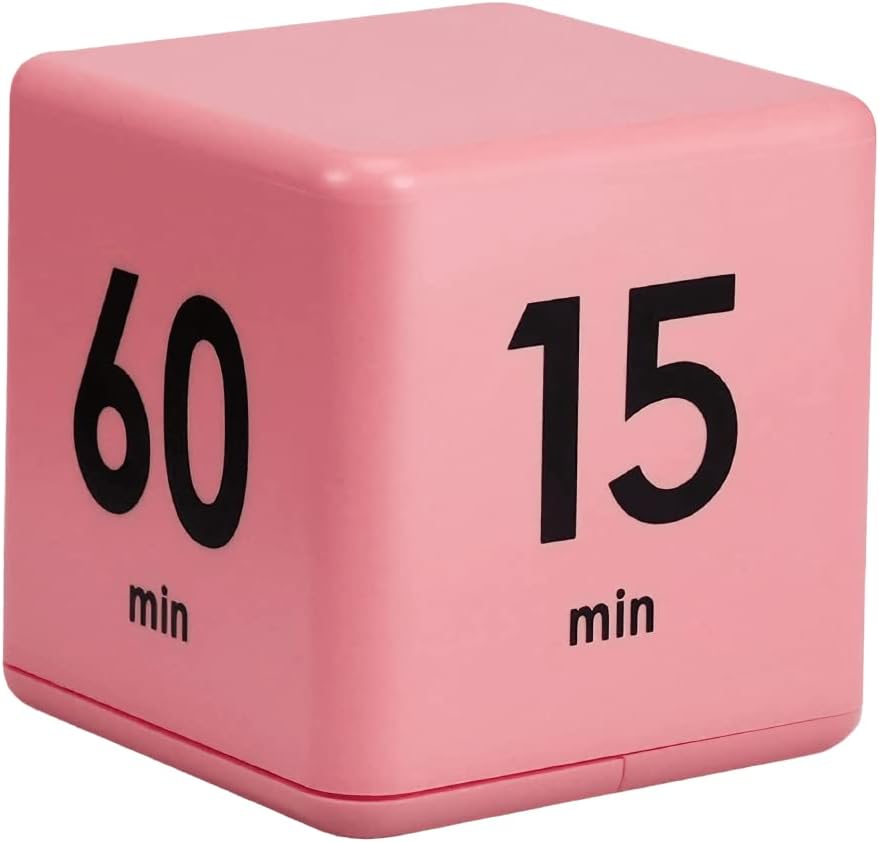 Cube Timer, Productivity Flip Timer, Countdown 15-20-30-60 Minute