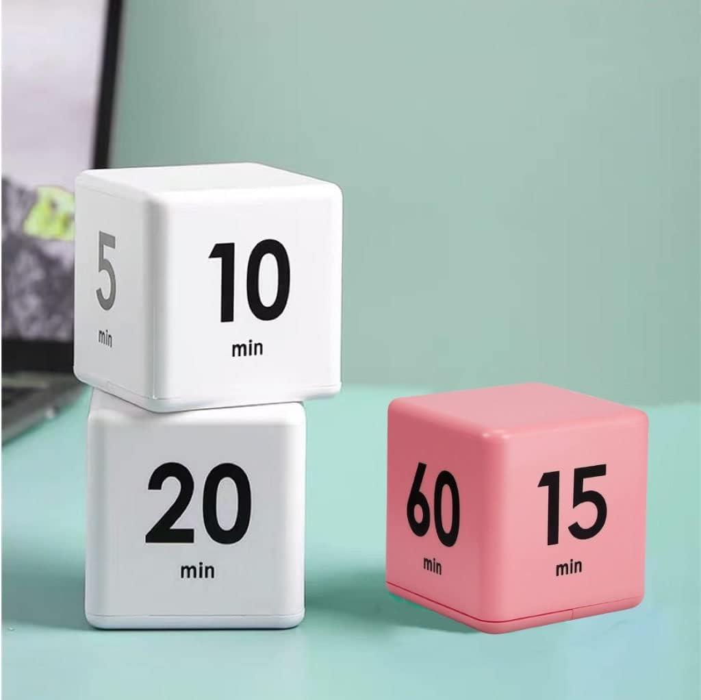 Cube Timer, Productivity Flip Timer, Countdown 15-20-30-60 Minute
