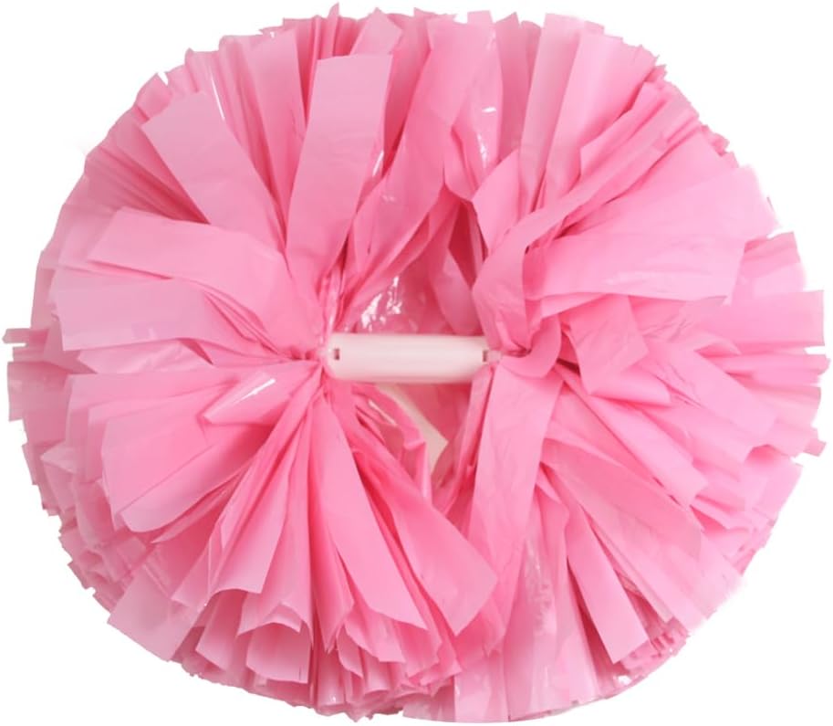 2/6/12PCS Pom Poms Cheerleading with Baton Handle Cheerleader Pompoms for Cheering Sports Games Dancing Party Team Spirit