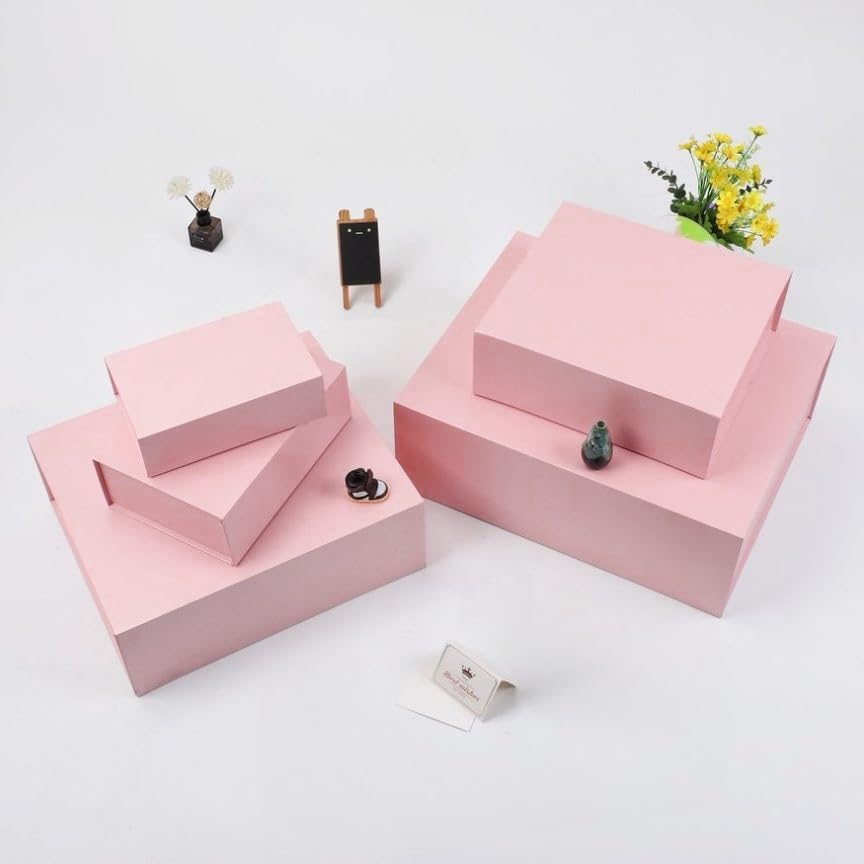 1 Pcs Pink Gift Box 9.5x6x3 Inch with Magnetic Lid