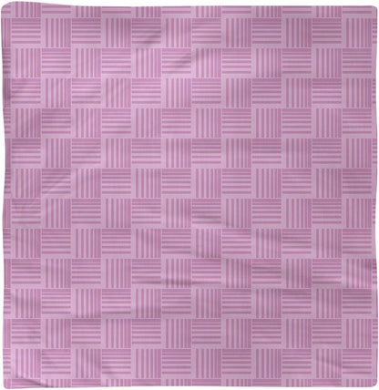 Dana Strider Monochrome Basketweave Stripes Dinner Napkin, 10 x 10, Pink