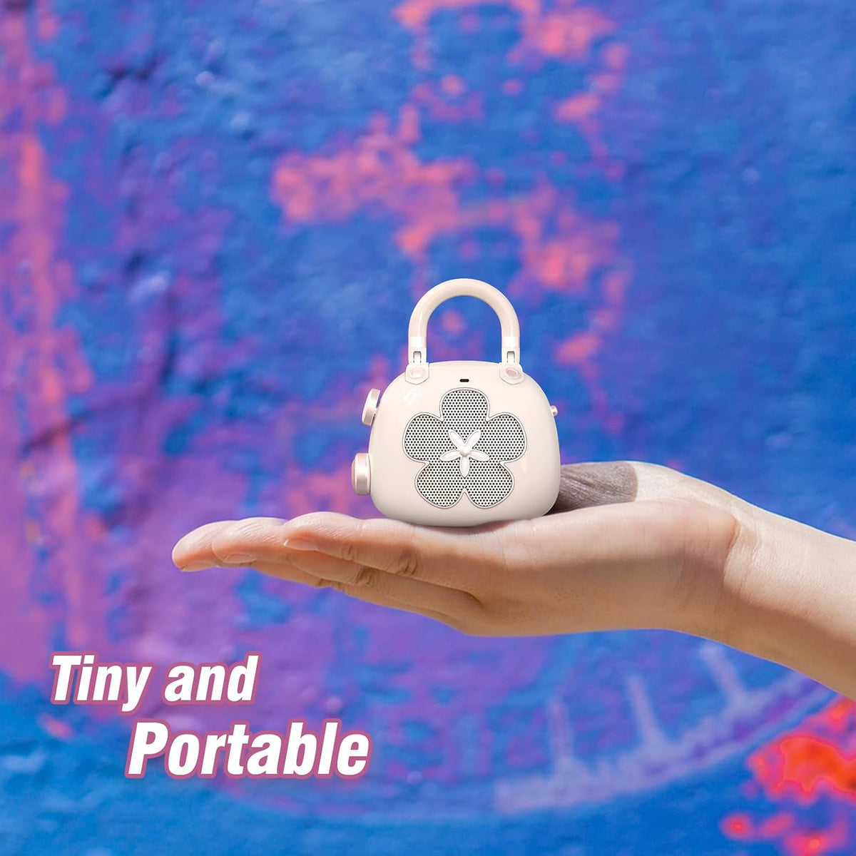 Candy 2-in-1 Mini Bluetooth Speaker, Loud Audio, Cute Backpack Charm