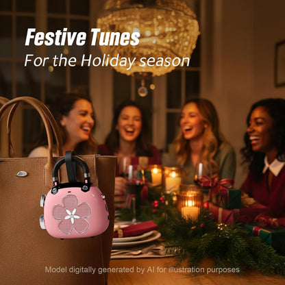 Candy 2-in-1 Mini Bluetooth Speaker, Loud Audio, Cute Backpack Charm