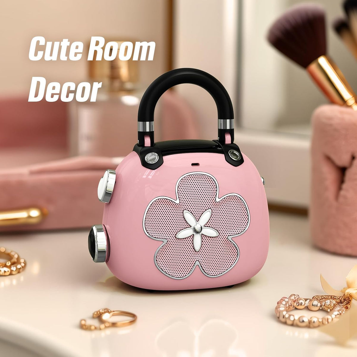 Candy 2-in-1 Mini Bluetooth Speaker, Loud Audio, Cute Backpack Charm