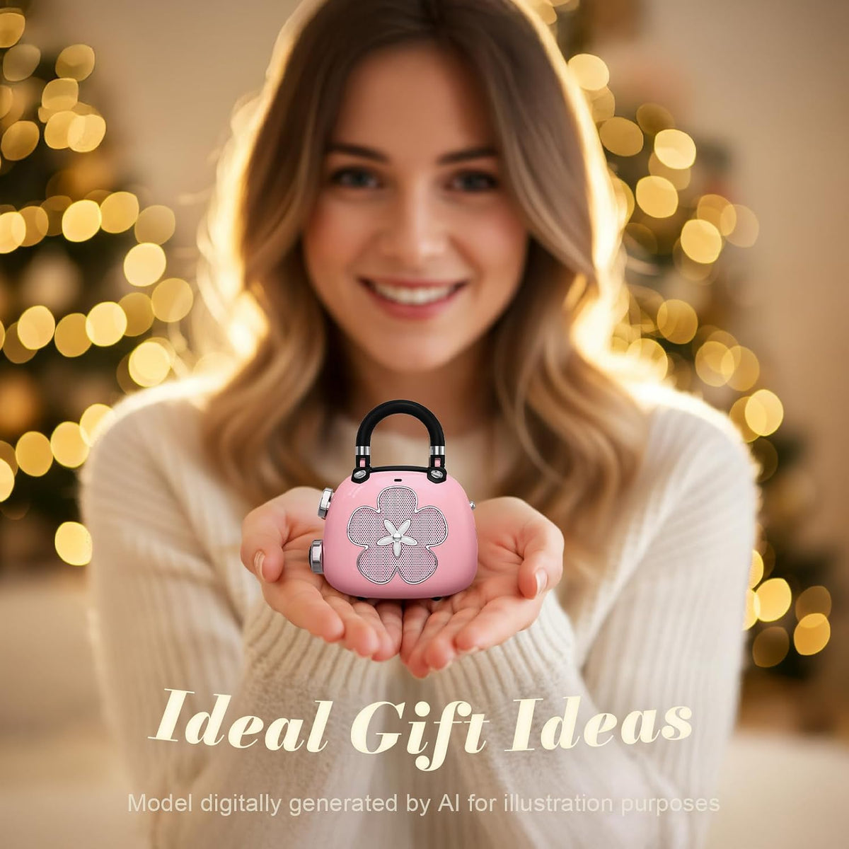 Candy 2-in-1 Mini Bluetooth Speaker, Loud Audio, Cute Backpack Charm