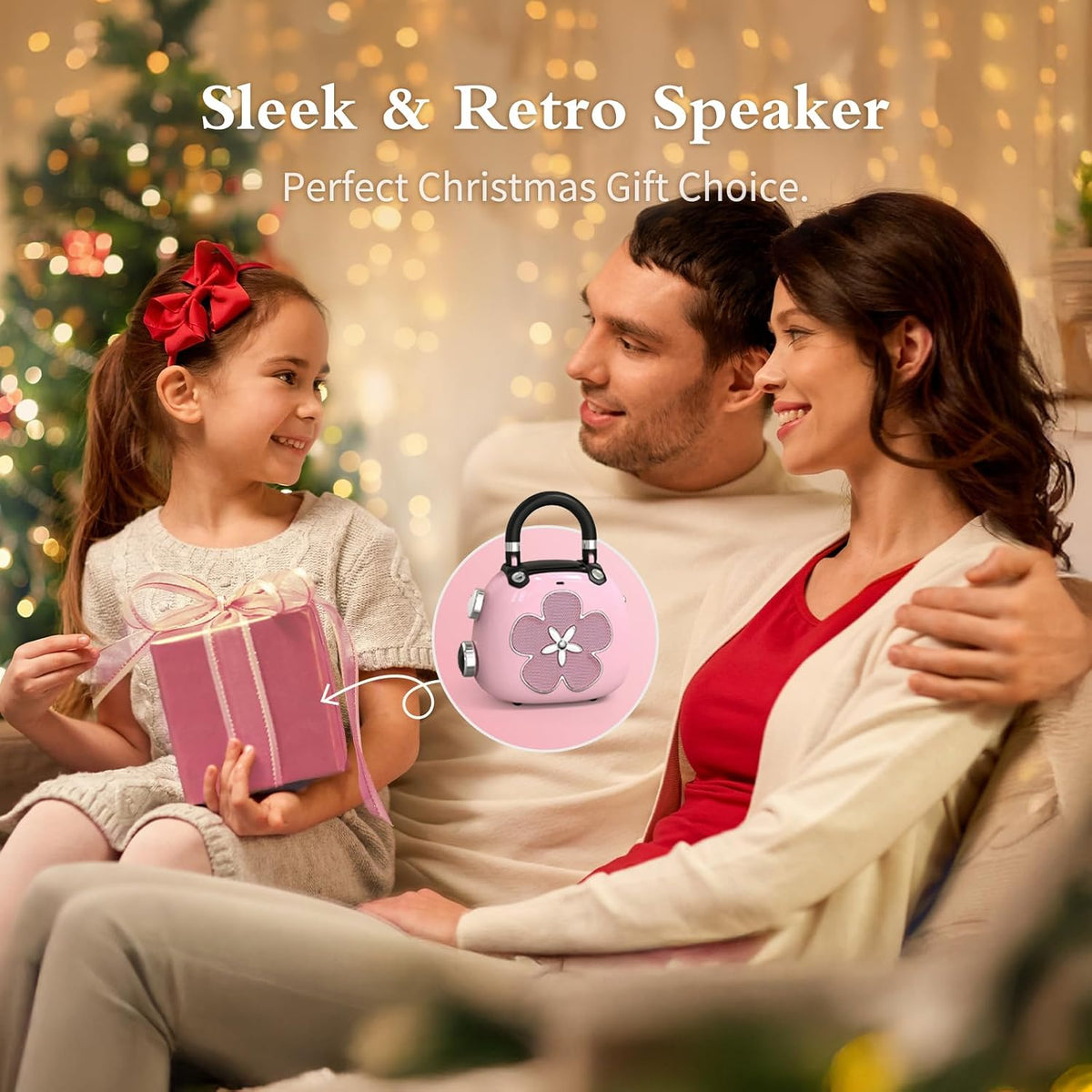 Candy 2-in-1 Mini Bluetooth Speaker, Loud Audio, Cute Backpack Charm