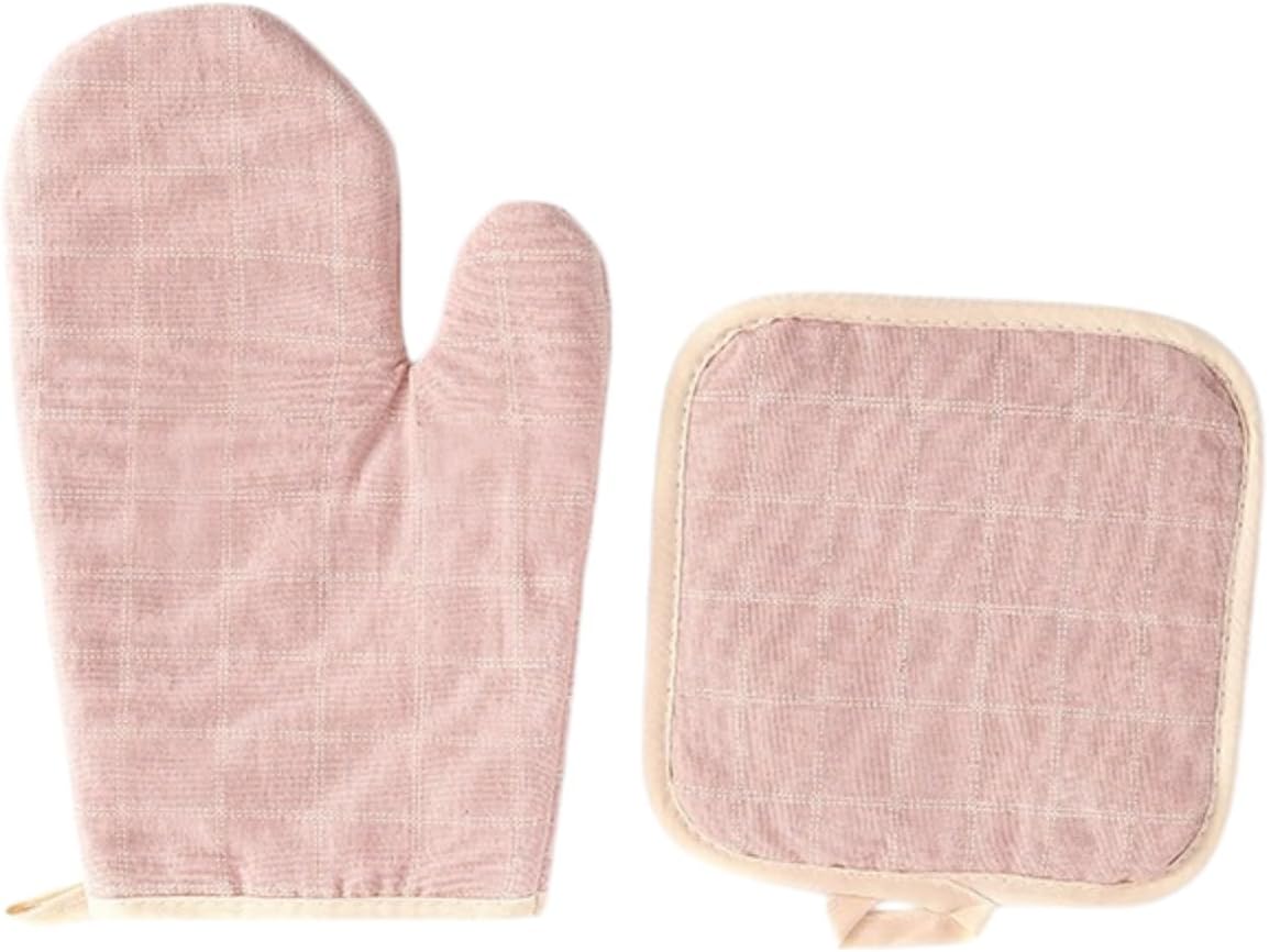 Oven Glove mat Two-piece Set Thickened for Cooking/Baking/Grilling