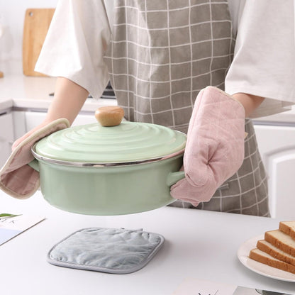 Oven Glove mat Two-piece Set Thickened for Cooking/Baking/Grilling