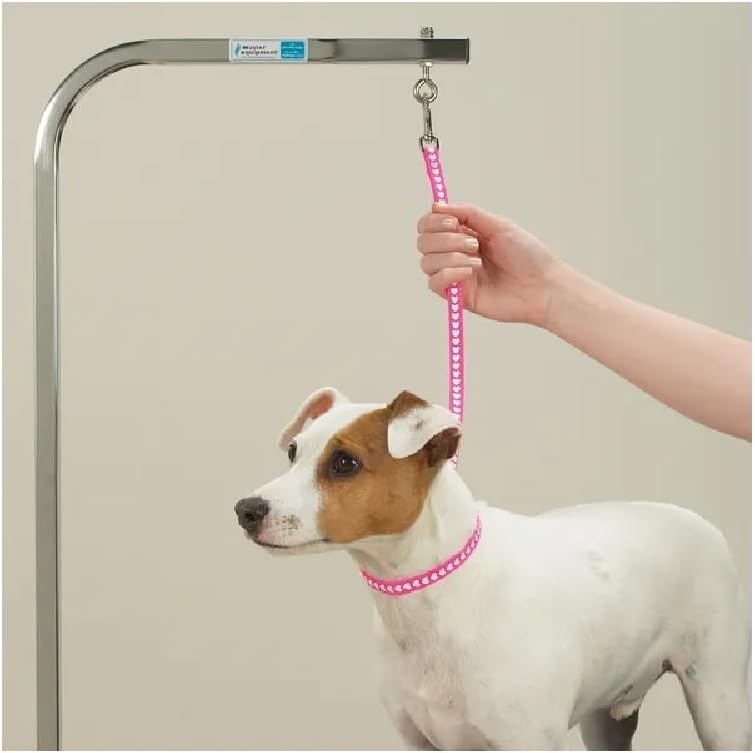 Grooming Loops Screen Print 18" Fashion Nylon Dog Restraints Choose Print or Set (Pink Hearts)