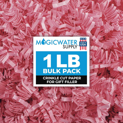 Crinkle Cut Paper Shred Filler-1LB Light Pink-Decorative & Protective Packaging for Bridesmaid Gifts & Bridesmaid Proposal Gifts Holiday Stuffers Birthdays Wedding & Anniversaries
