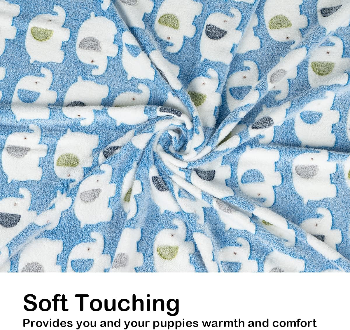 1 Pack 3 Dog Blankets, Soft Fluffy Fleece Pet Blanket Warm Sleep Mat Paw Print Design Puppy Kitten Throw Blanket Doggy Mat, Blanket for Dogs