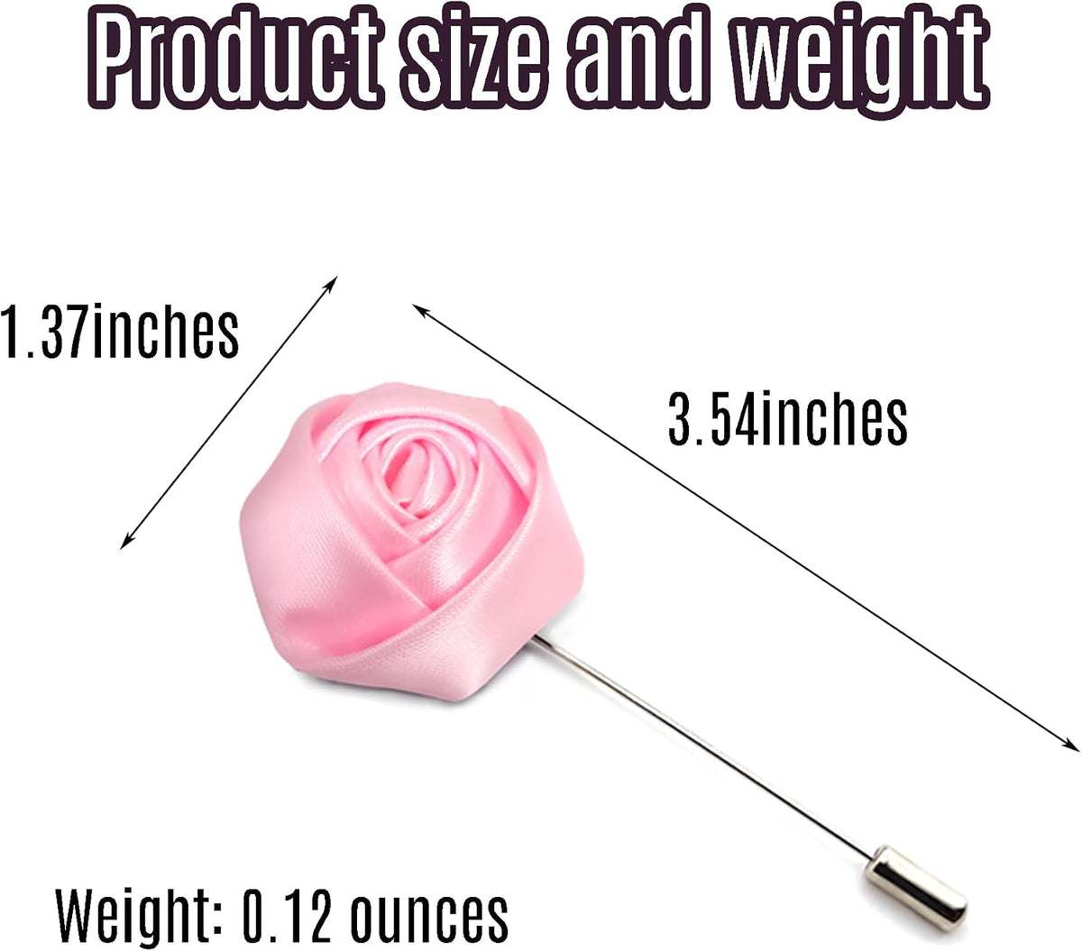 20Pcs Rose Boutonniere Lapel Pin for Men Pink Flower Lapel Pin for Men Suits Handmade Rose Corsage Satin Flower Outfit Accessories Groom Groomsman Wedding Brooch Rose Lapel Pin for Husband Brother