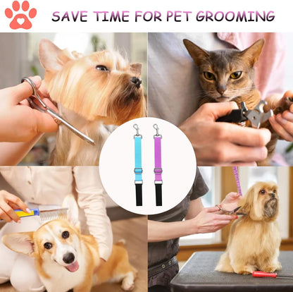 Pet Dog Grooming Arm Accessories, 2 Pcs Stable Grooming Arm Extender,Extension Strap Groomers Helper Grooming Loop,Dog Grooming Leash Extension for Dog Bathing Grooming Trimming…