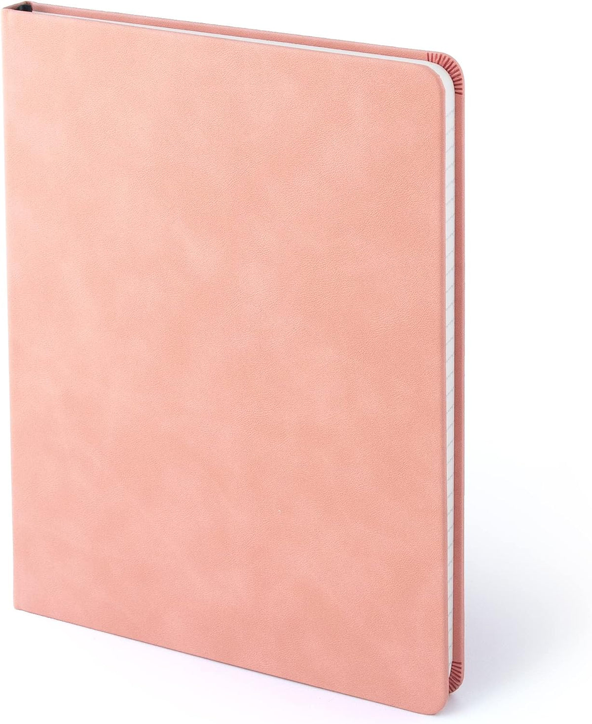 Pink Journal Notebook, A4 Lined Vegan Leather Hard Cover Journal for Writing, 8.25x10.25 inches, Pretty Notebook For Work, Pastel Notebook for Office