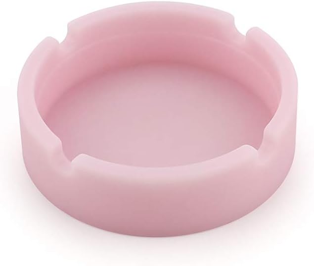 Luminous Silicone Gel Ashtray Light Circular Ashtray Smoke Convenient Cigarette Case Drop Creative Ashtrays