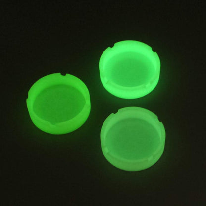 Luminous Silicone Gel Ashtray Light Circular Ashtray Smoke Convenient Cigarette Case Drop Creative Ashtrays