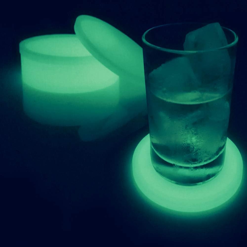 Luminous Silicone Gel Ashtray Light Circular Ashtray Smoke Convenient Cigarette Case Drop Creative Ashtrays