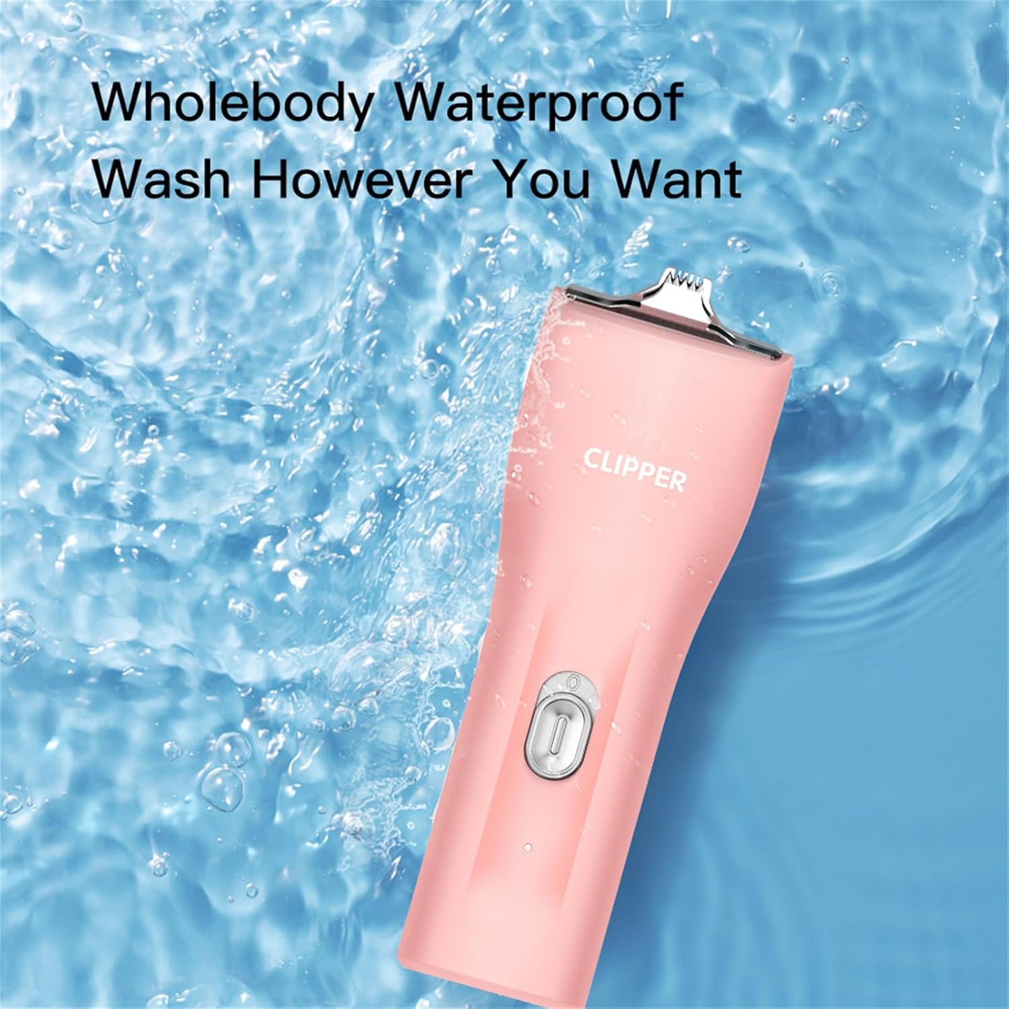 2 in 1 Prowerful Home Professional Dog Grooming Kit Clipper Low Noise USB Rechargeable Gifts for Dog Cat Pink,MTS006