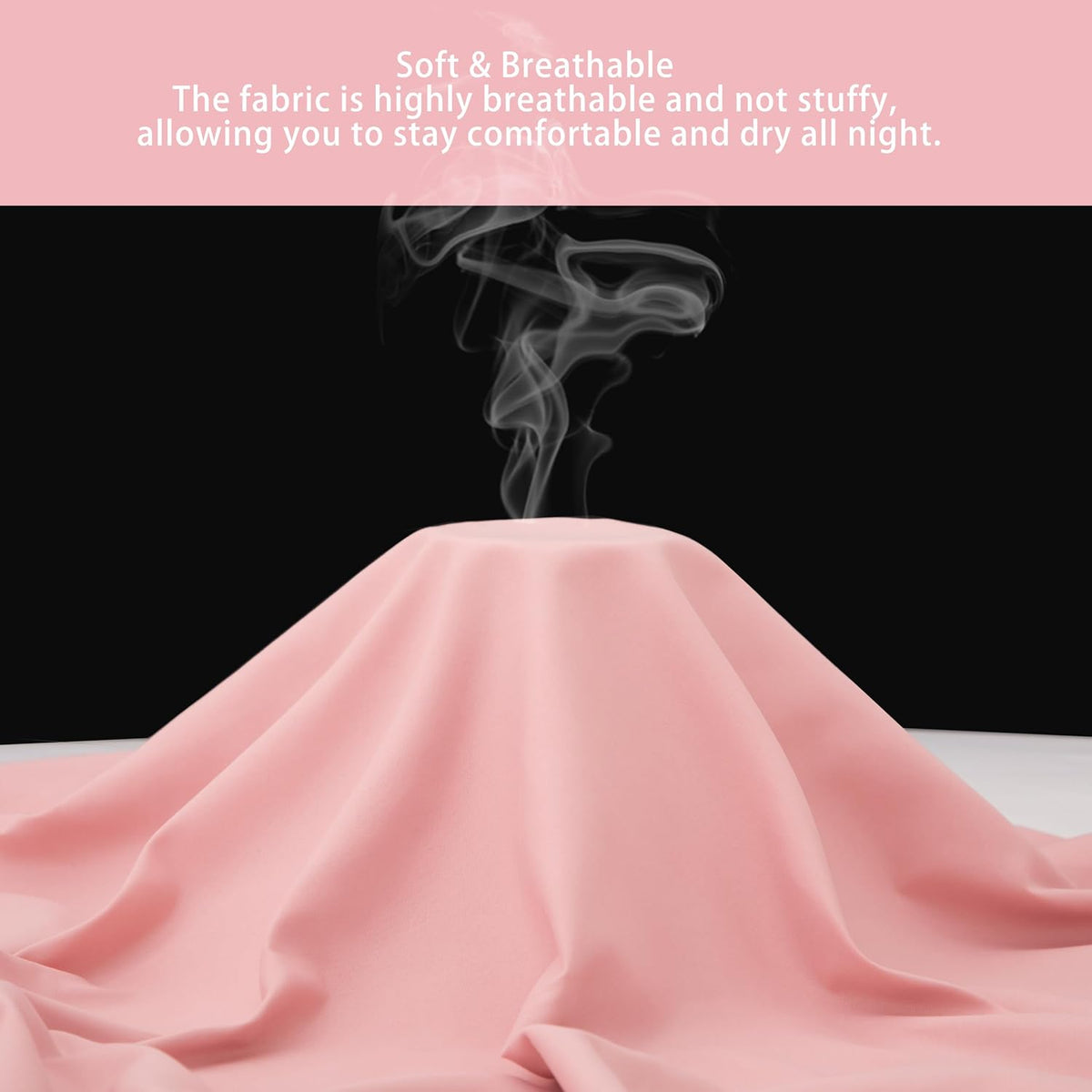Light Pink Ruffle Pillow Case King Size Set of 2, 20"x36", Microfiber