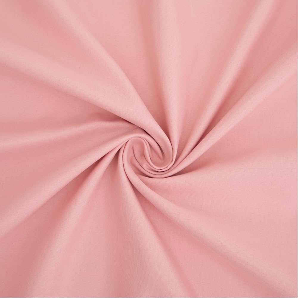 Light Pink Ruffle Pillow Case King Size Set of 2, 20"x36", Microfiber