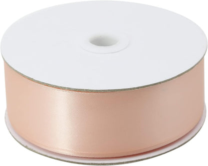 1.5" Peach Double Face Satin Ribbon 50yd for Gifts & Bows
