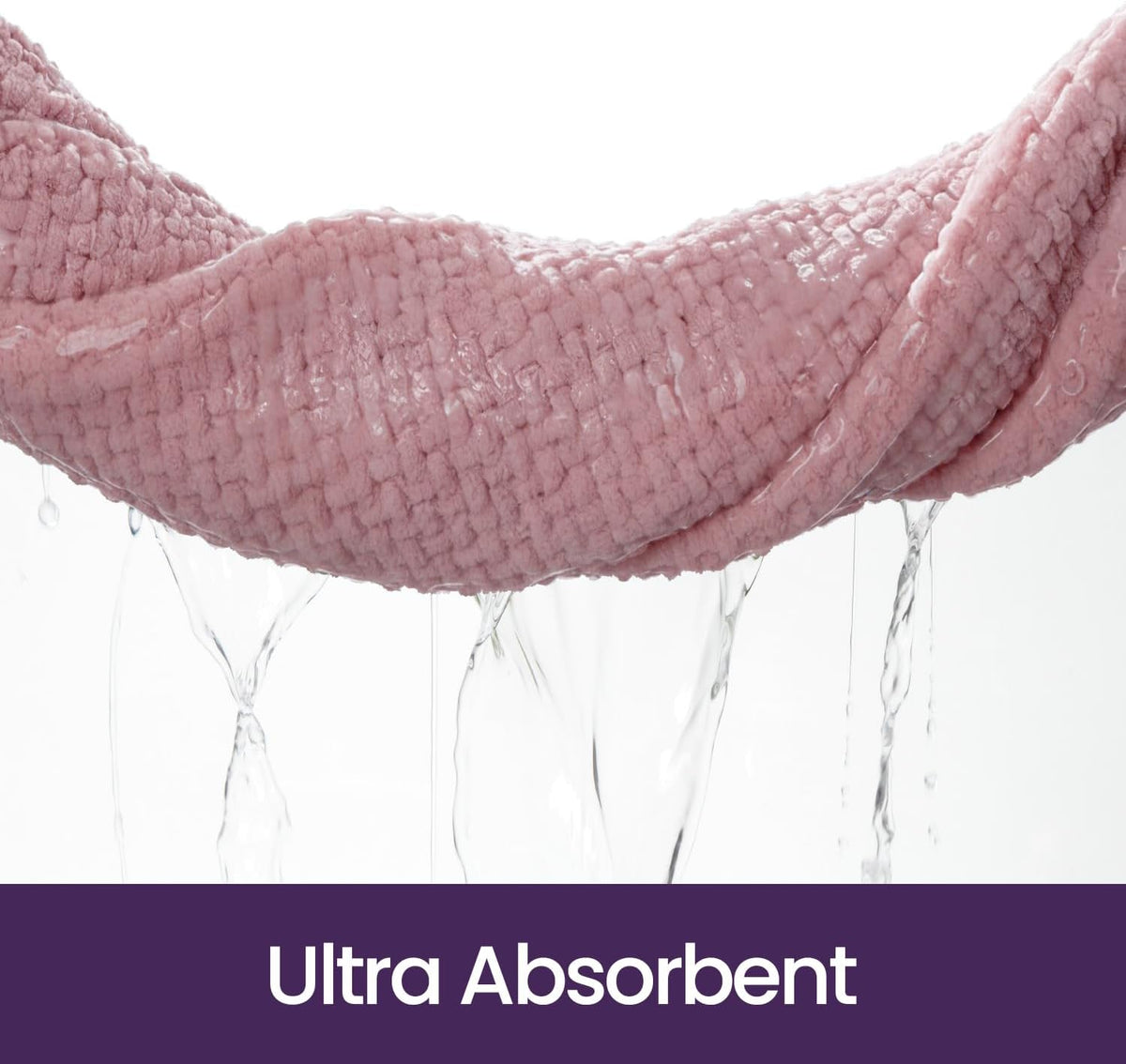 Chenille Bath Mat 24x16, Soft Absorbent Bathroom Rugs, Pink