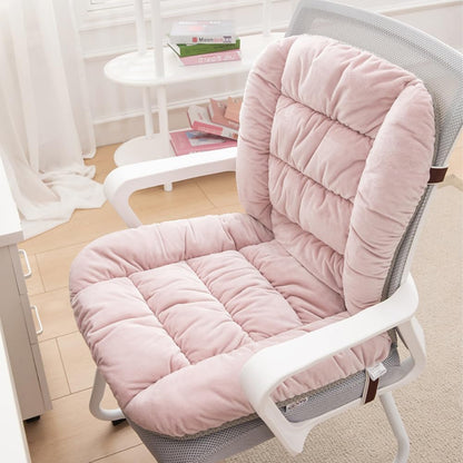 Desk Chair Cushion Office Chair Cushion Seat Cushion with Back Support Integrated Pad with Fixed Band for Sedentary Individuals