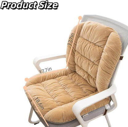 Desk Chair Cushion Office Chair Cushion Seat Cushion with Back Support Integrated Pad with Fixed Band for Sedentary Individuals