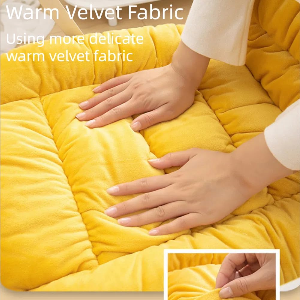 Desk Chair Cushion Office Chair Cushion Seat Cushion with Back Support Integrated Pad with Fixed Band for Sedentary Individuals