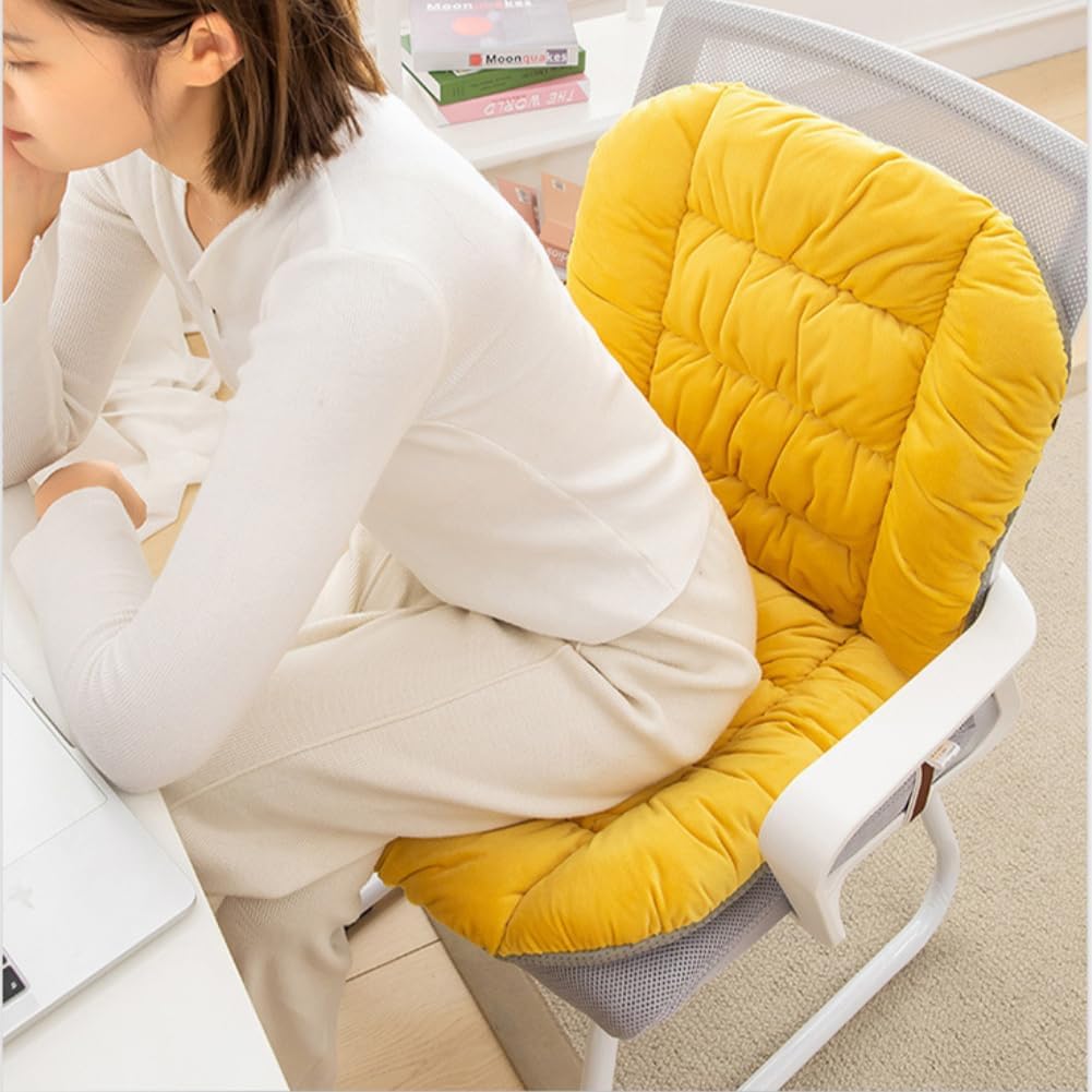 Desk Chair Cushion Office Chair Cushion Seat Cushion with Back Support Integrated Pad with Fixed Band for Sedentary Individuals