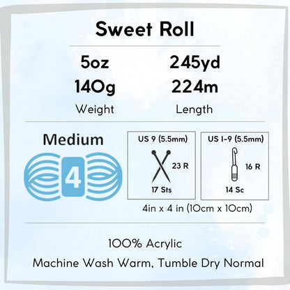 Yarns Sweet Roll Peaches & Cream Pop 1047-21