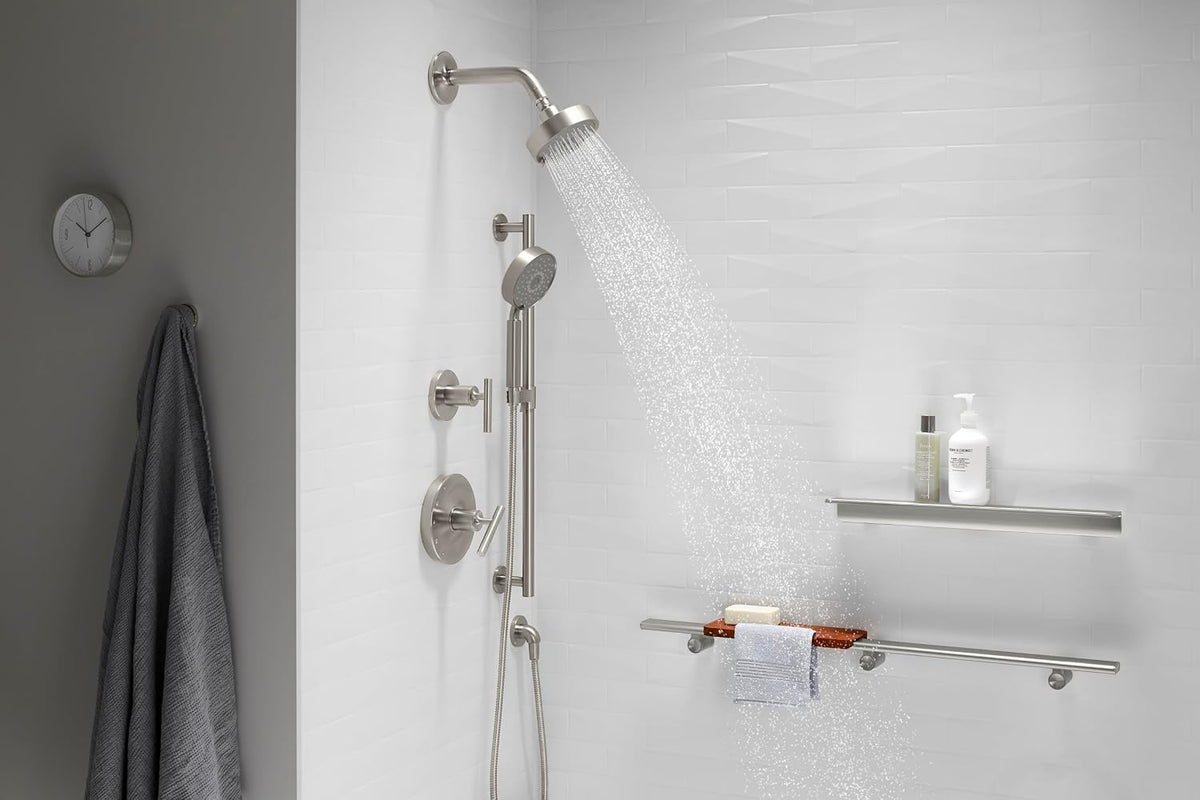 22166-RGD Purist Four-Function Handshower, Handheld Showerhead with 3 Spray Settings, 2.5 GPM, Vibrant Rose Gold